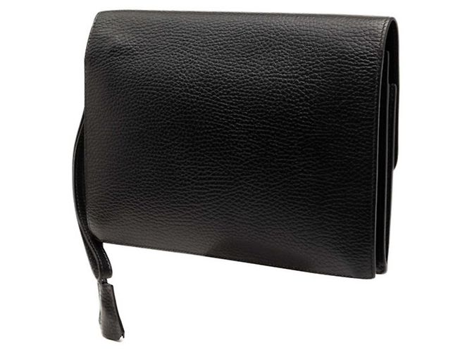 Borsa Clutch Pochette Jet di Hermès Nero - vista 2