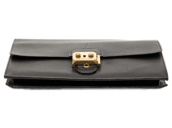 Borsa Clutch Pochette Jet di Hermès Nero - vista 3