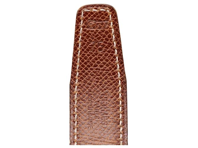 Cinturón H Constance de Hermès Castaño Negro - vista 6