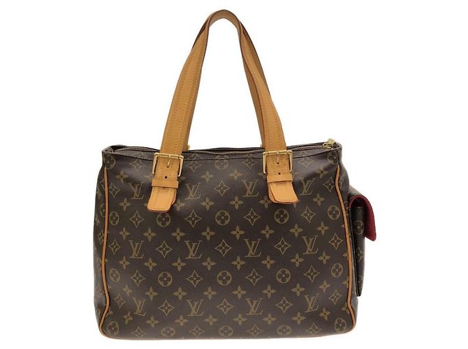 Borsa Louis Vuitton Monogram Multipli Cité Marrone - vista 2