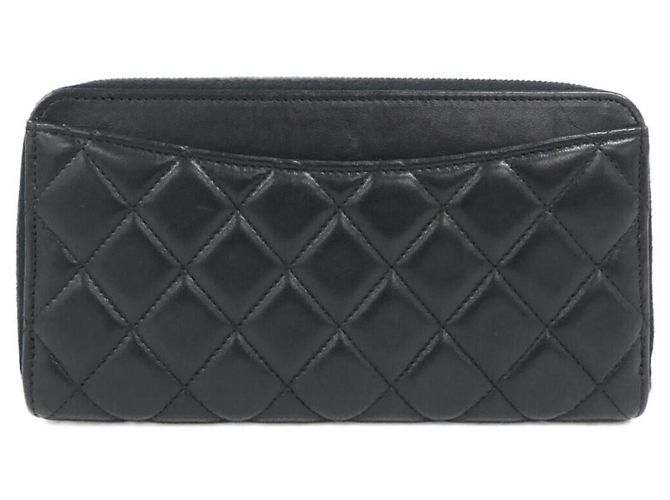 Timeless Cartera Larga Clásica Atemporal Chanel Negro Burdeos - vista 2