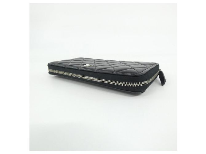 Timeless Cartera Larga Clásica Atemporal Chanel Negro Burdeos - vista 3