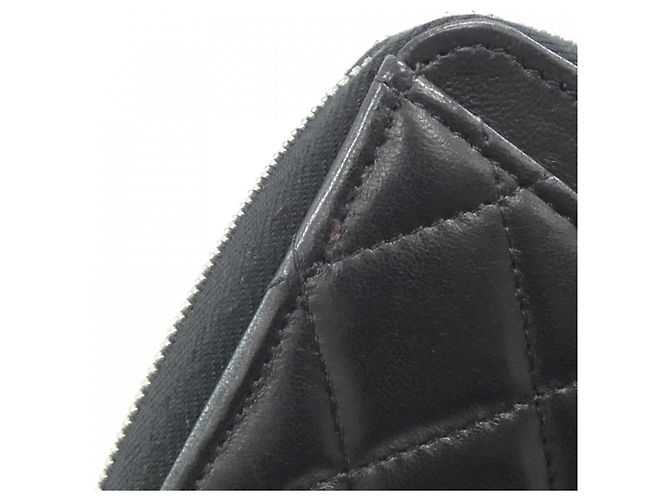 Timeless Cartera Larga Clásica Atemporal Chanel Negro Burdeos - vista 7