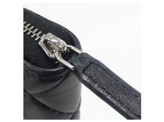 Timeless Cartera Larga Clásica Atemporal Chanel Negro Burdeos - vista 8