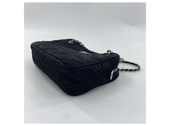 Borsa a mano/spalla Prada nera e blu Nero - vista 3