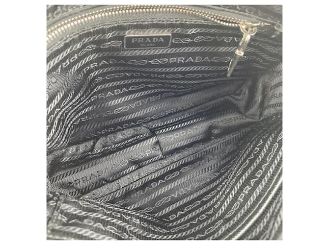 Borsa a mano/spalla Prada nera e blu Nero - vista 6