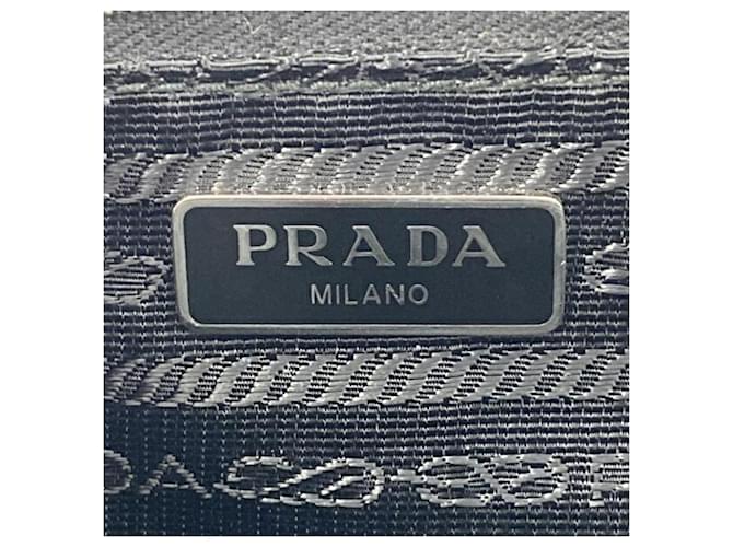 Borsa a mano/spalla Prada nera e blu Nero - vista 7