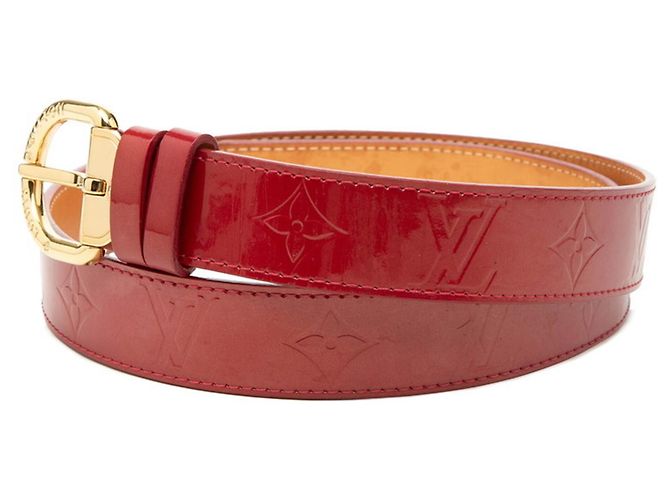 Louis Vuitton Monogram Vernis Gürtel Rot - Ansicht 2
