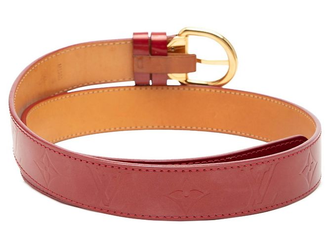 Louis Vuitton Monogram Vernis Gürtel Rot - Ansicht 3