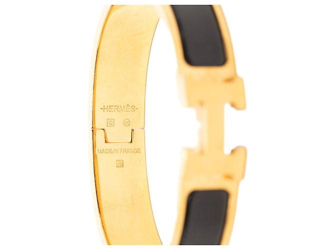 Bracelet Charm Click H PM Hermès Noir - vue 4