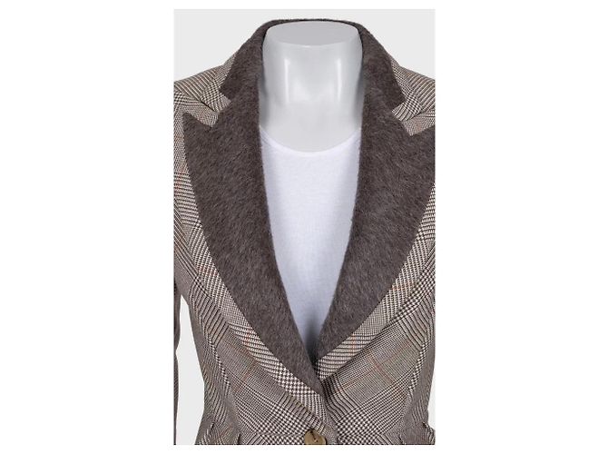 Gianfranco Ferré Completo checked in lana beige chic Gianfranco Ferre - IT38/XS usato - vista 6