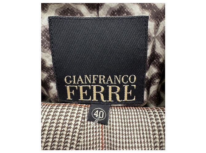 Gianfranco Ferré Completo checked in lana beige chic Gianfranco Ferre - IT38/XS usato - vista 7