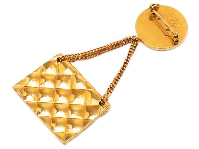 Spilla Vintage Coco Mark di Chanel D'oro - vista 2