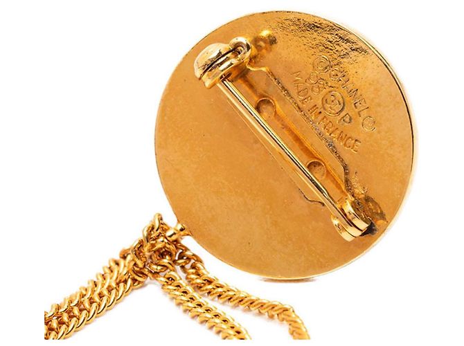Spilla Vintage Coco Mark di Chanel D'oro - vista 3