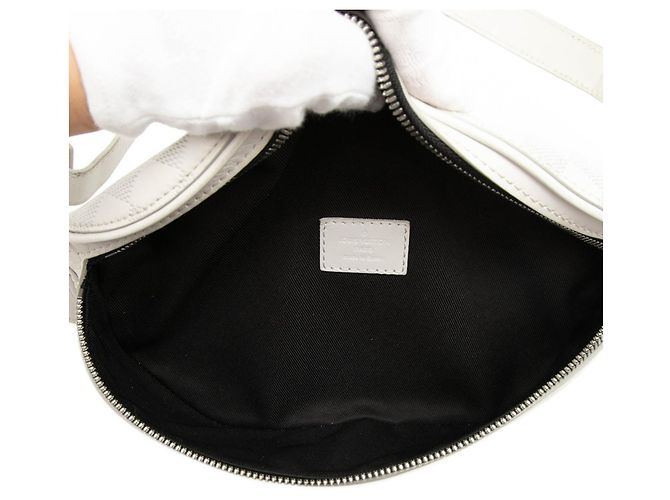 Borsa a tracolla Louis Vuitton in pelle bianca Bianco - vista 4