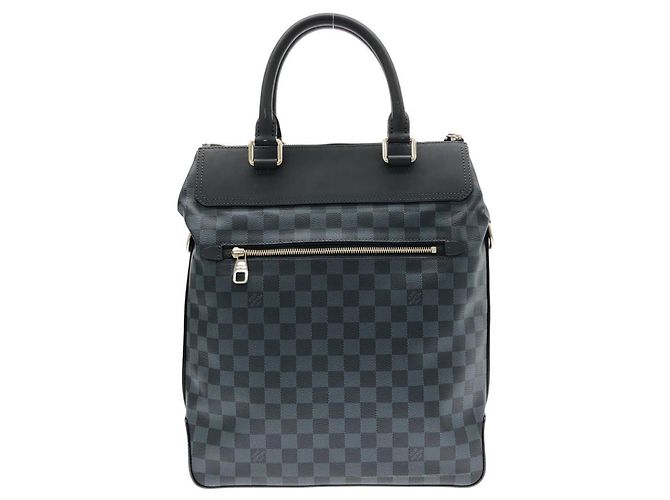 Borsa Tote Greenwich Damier Cobalt di Louis Vuitton Nero Blu - vista 2