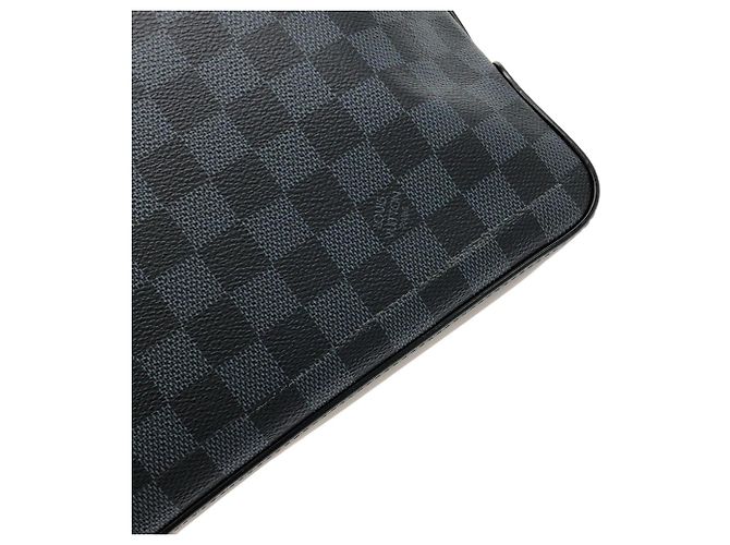 Borsa Tote Greenwich Damier Cobalt di Louis Vuitton Nero Blu - vista 6