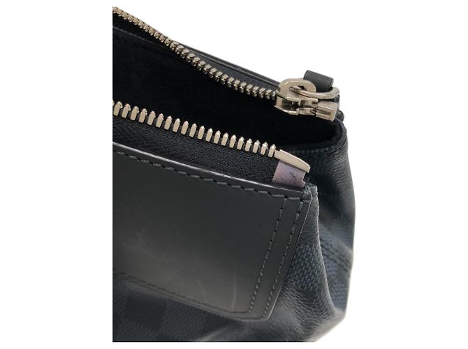 Borsa Tote Greenwich Damier Cobalt di Louis Vuitton Nero Blu - vista 8