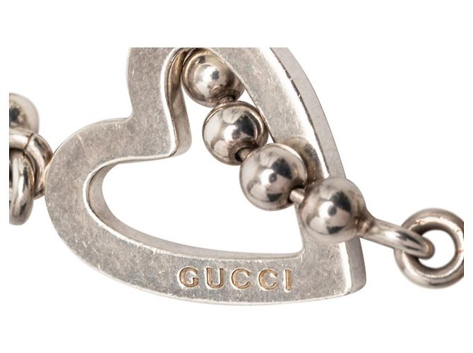 Pulsera de cadena de bolas en forma de corazón Gucci - vista 5