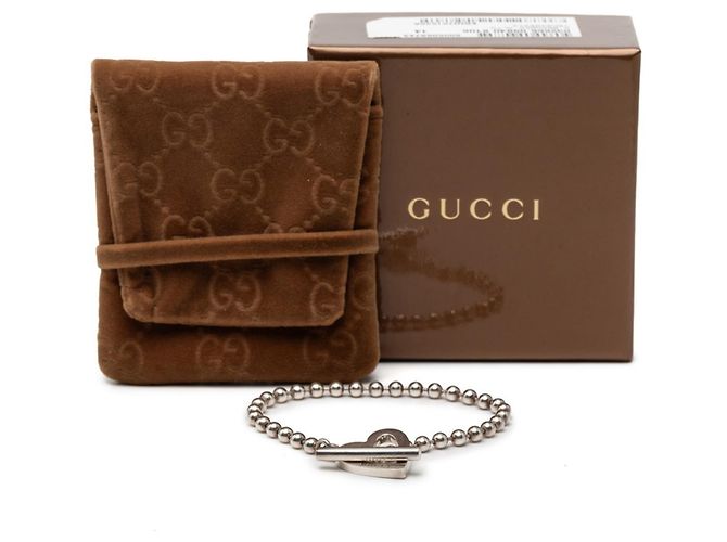 Pulsera de cadena de bolas en forma de corazón Gucci - vista 7