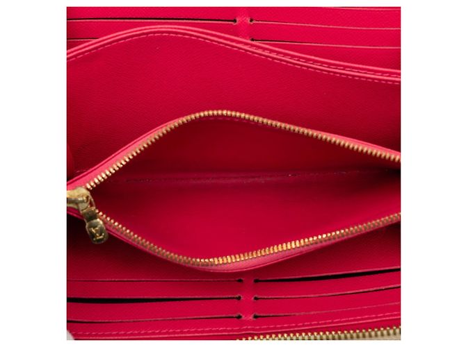 Cartera Zippy Damier Azur Louis Vuitton Rosa Blanco - vista 6