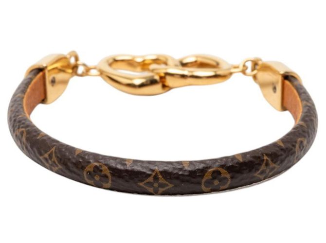 Pulsera Say Yes Monogram Louis Vuitton Castaño Dorado - vista 3