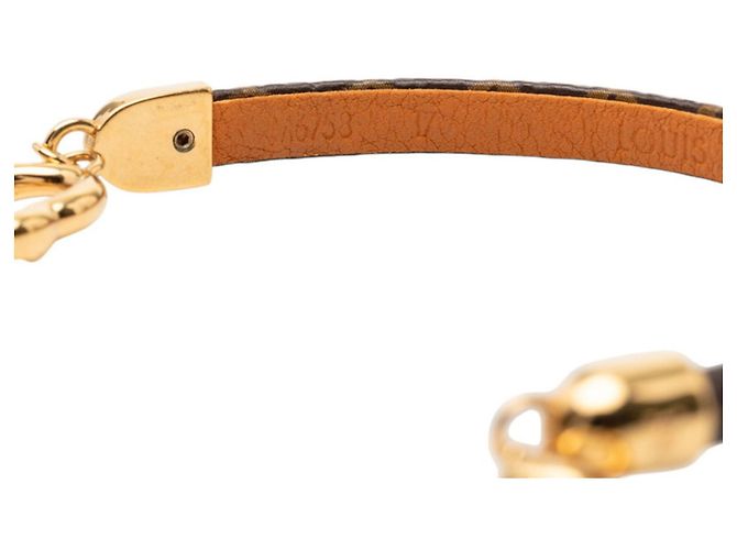 Pulsera Say Yes Monogram Louis Vuitton Castaño Dorado - vista 5