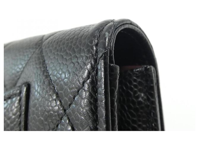 Cartera Chanel Timeless Classic Line AP0241 Negro Burdeos - vista 4