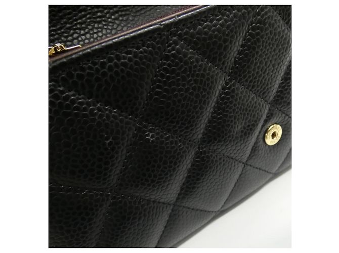 Cartera Chanel Timeless Classic Line AP0241 Negro Burdeos - vista 8