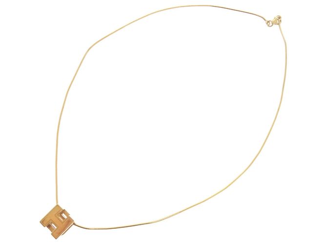 Collar de metal marfil H-Cube Cage d'H de Hermès Crudo - vista 3