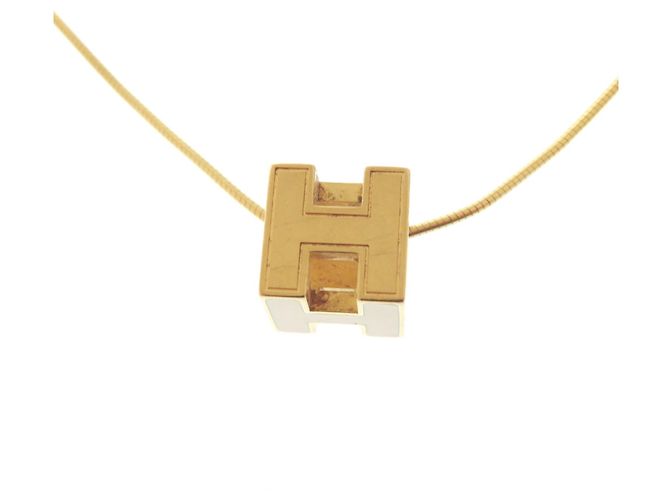 Collar de metal marfil H-Cube Cage d'H de Hermès Crudo - vista 5