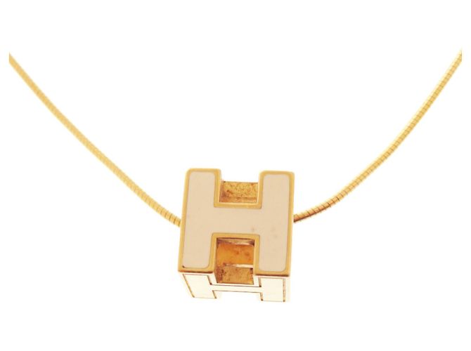 Collar de metal marfil H-Cube Cage d'H de Hermès Crudo - vista 6
