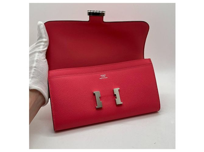 Constance Geldbörsen von Hermès Pink - Ansicht 8