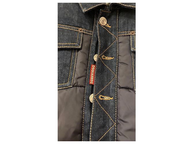 Giubbotto ibrido in denim DSQUARED2 bambino Blu - vista 2