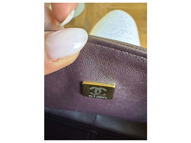 Timeless Borsa Chanel Classic Flap in pelle marrone - vista 6