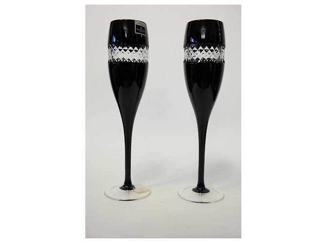 Autre Marque Taças de champanhe Waterford Crystal John Rocha - Conjunto de 2 Preto - vista 4