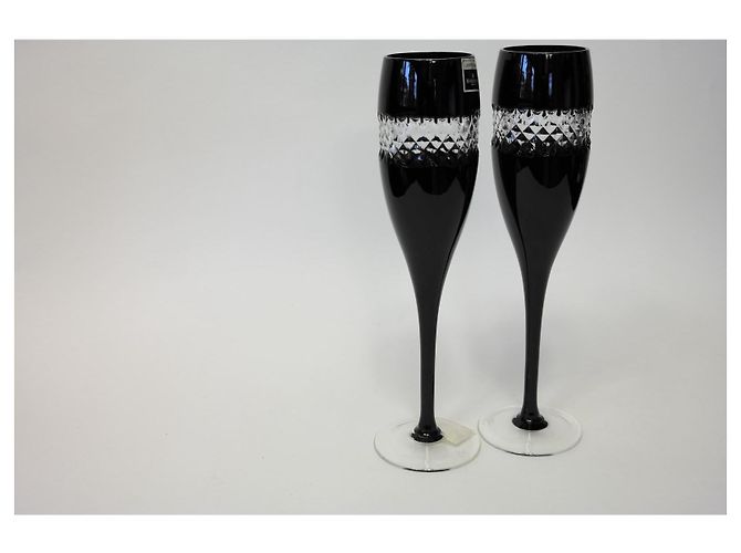 Autre Marque Taças de champanhe Waterford Crystal John Rocha - Conjunto de 2 Preto - vista 5