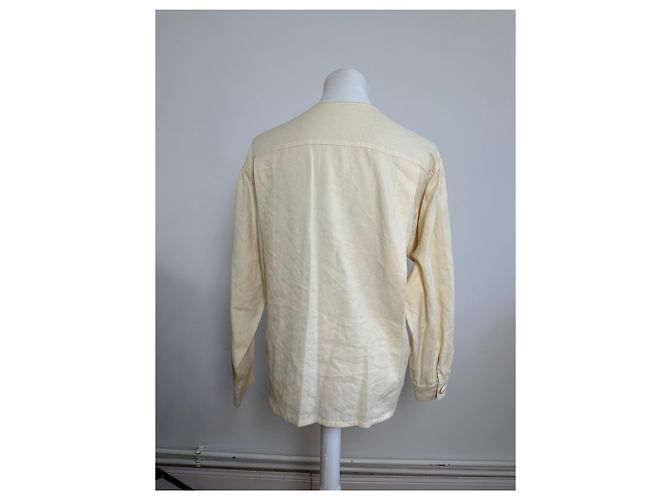 Blusa Vintage Dior in Lana e Cotone Crema S - vista 12