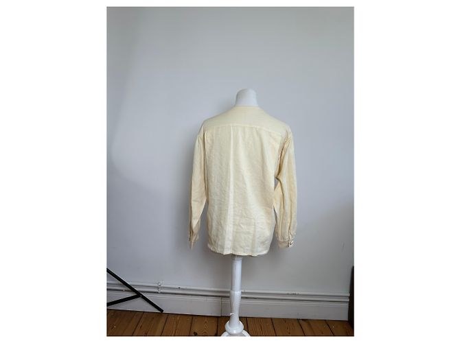 Blusa Vintage Dior in Lana e Cotone Crema S - vista 3