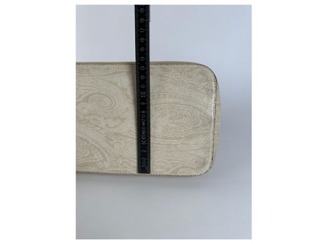 Vintage Etro Paisley Canvas Tote Bag Creme - Ansicht 15