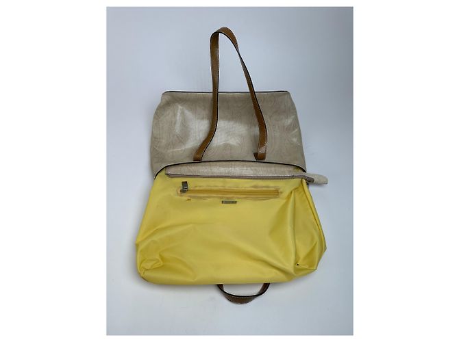 Vintage Etro Paisley Canvas Tote Bag Creme - Ansicht 3
