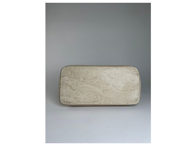 Vintage Etro Paisley Canvas Tote Bag Creme - Ansicht 8