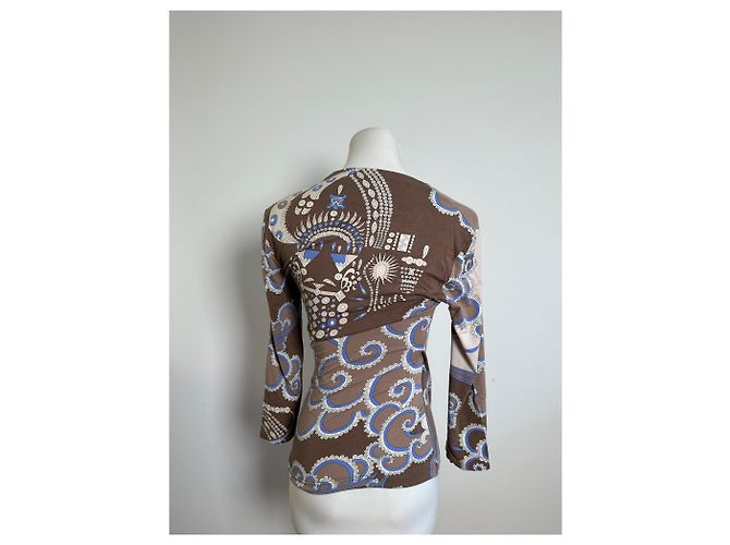 Vintage Emilio Pucci Wrap Top Rayon Multicolour S Multiple colors - view 13