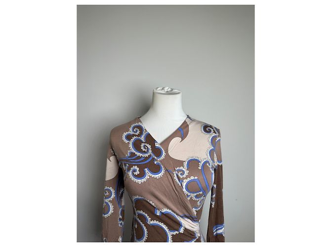 Vintage Emilio Pucci Wrap Top Rayon Multicolour S Multiple colors - view 9