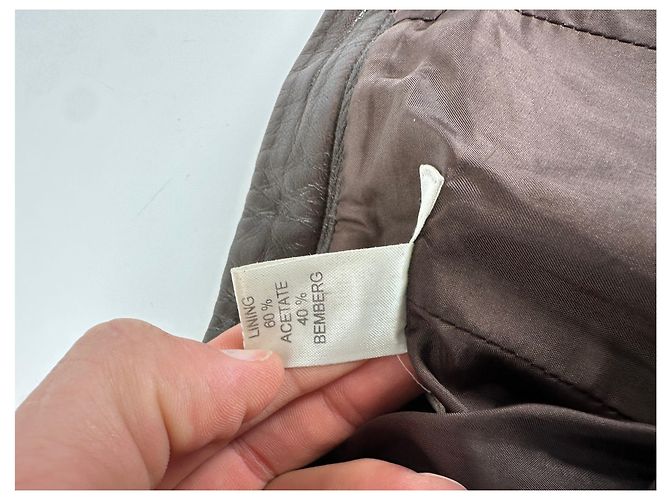 Céline Vintage Celine Kalbslederhose braun M - vista 11