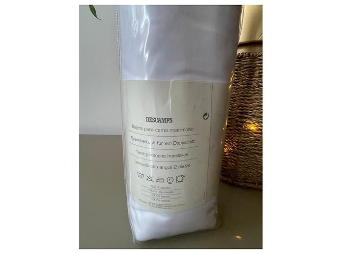 Autre Marque Parure de lit Descamps Coton Satin Blanc - vue 14