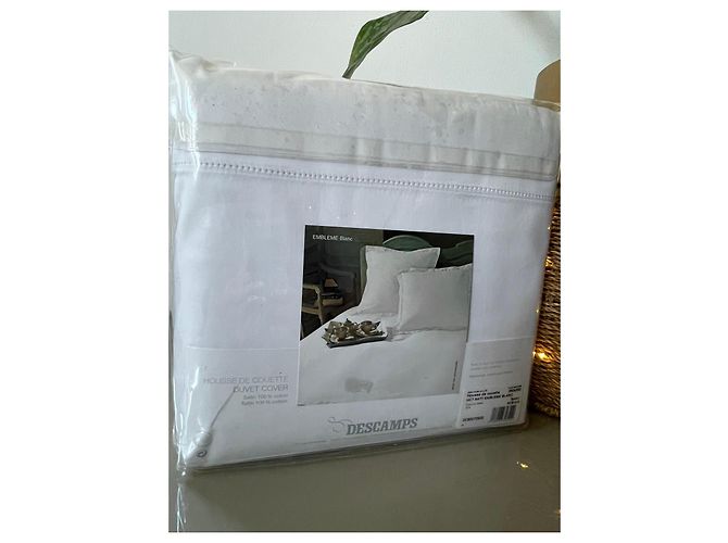 Autre Marque Parure de lit Descamps Coton Satin Blanc - vue 16
