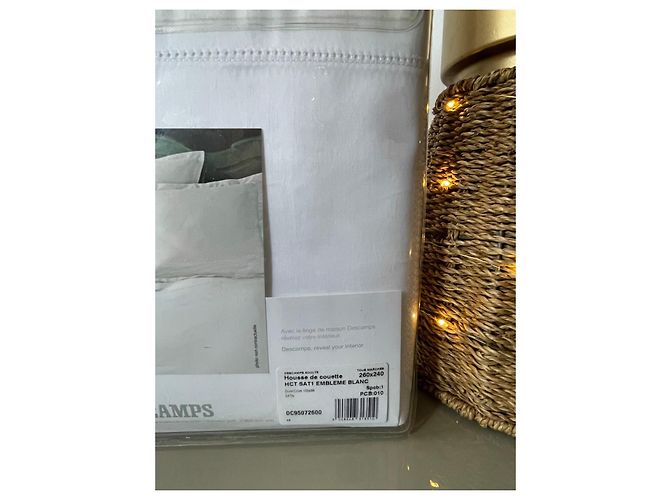 Autre Marque Parure de lit Descamps Coton Satin Blanc - vue 17