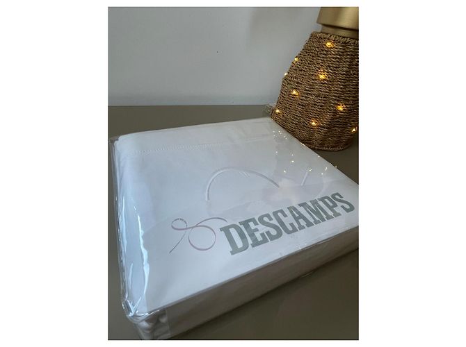 Autre Marque Parure de lit Descamps Coton Satin Blanc - vue 18