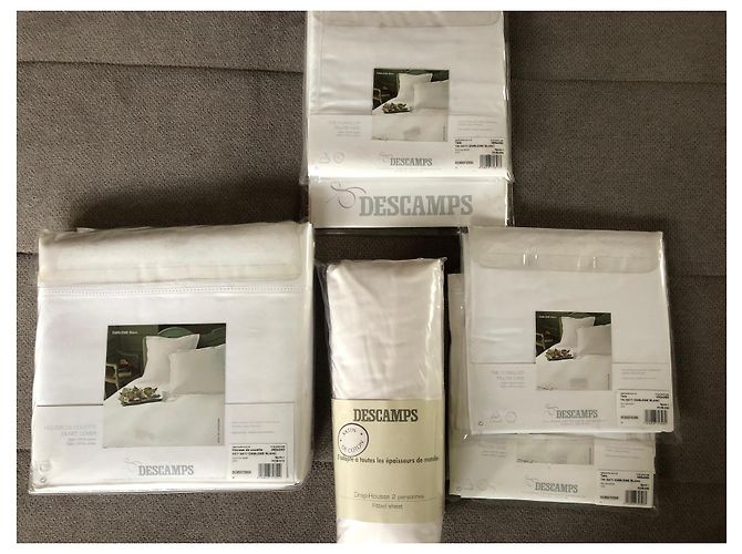Autre Marque Parure de lit Descamps Coton Satin Blanc - vue 2